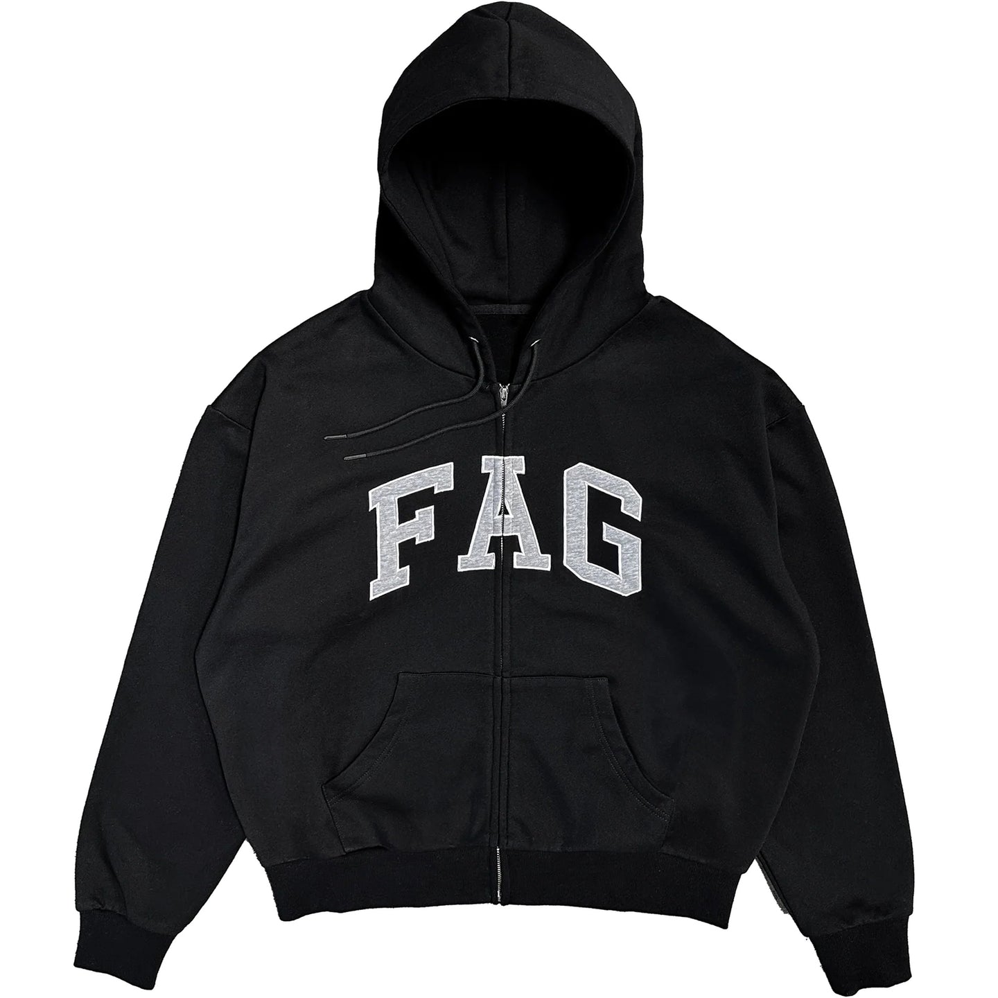 FAG ZIP-UP HOODIE (Black)