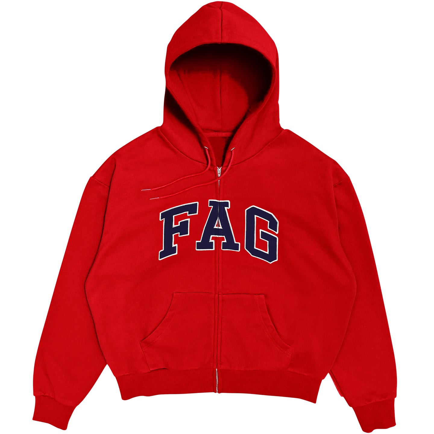 FAG ZIP-UP HOODIE (Red)